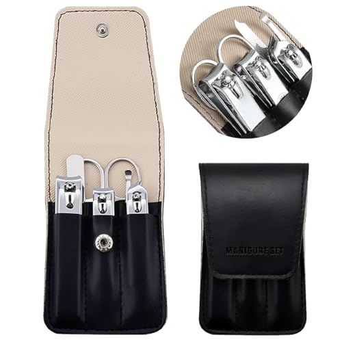 MAYCREATE Travel Nail Clipper Set with Storage Pouch Set of 6Pcs Stainless Steel Nail Clippers Toe Nail Clipper Curved-Edge Nail Clipper Nose Hair Trimmer Nail Filer Earwax Remover MAYCREATE Travel Nail Clipper Set with Storage Pouch Set of 6Pcs Stainless Steel Nail Clippers Toe Nail Clipper Curved-Edge Nail Clipper Nose Hair Trimmer Nail Filer Earwax Remover